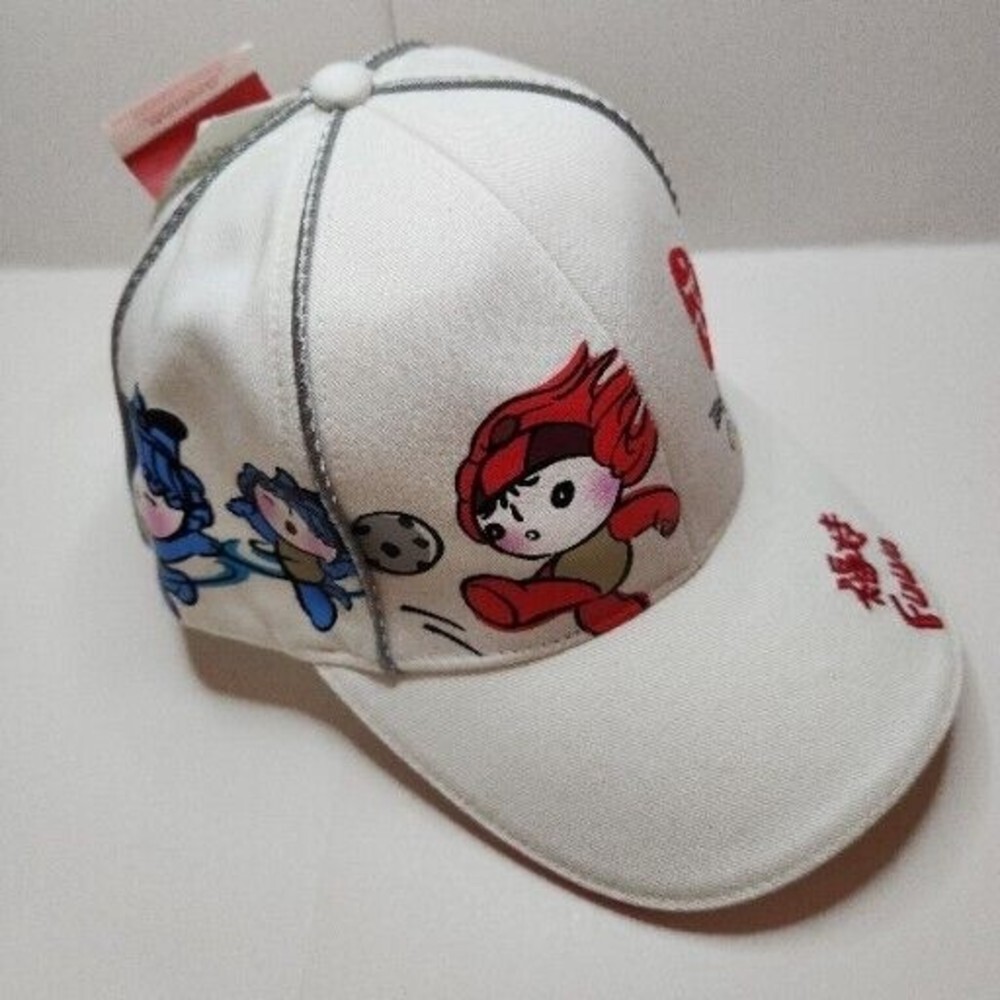 Beijing China 2008 FUWA Olympics Strapback Hat Cap Embroidered Logos Kids Sports